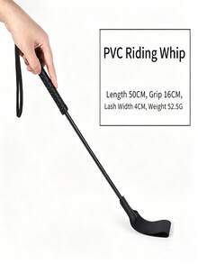 1pc Lightweight Riding Crop With Wrist Strap, Suitable For Daily Training And Competitions | 50cm Durable Riding Whip, Suitable For Daily Riding, High-Quality Equestrian Whip | Non-Slip Handle, Flexible Shaft, Easy For Riders And Coaches To Store And Use - Multicolor - View 8