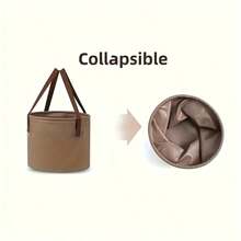10L 20L Large Capacity Collapsible Water Bucket, Durable 500D PVC Portable Foldable Storage Pail, Multi Functional Outdoor Camping Fishing Foot Soak Bucket For Hiking Picnic Outdoor Daily Use - A - View 9
