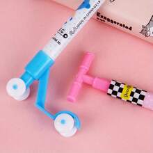 5支/套 随机款式创意卡通滑板笔，可爱文具礼品，学生必备，开学季好礼 - A - 查看 4