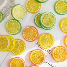 5/10pcs Artificial Plastic Lemon Slices, Suitable For Spring Wedding, Mother's Day, Valentine's Day, Vase Decoration, Also Suitable For Home, Restaurant, Bedroom, Birthday Party And Outdoor Garden. - Multicolor - View 7