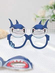 8 piezas Gafas de papel estilo tiburón oceánico, Gafas de papel para decoración de fiesta de cumpleaños, Gafas de papel para accesorios de fotos de fiesta de baby shower, Suministros para fiesta de primer cumpleaños, Gafas de fiesta de feliz cumpleaños, Decoración de fiesta de cumpleaños de tiburón blanco, Accesorios de fiesta, Regalos de cumpleaños, Decoración de fiesta de recién nacido, Decoración de baby shower, Decoración de revelación de género, Decoración de fiesta con tema de animales de granja, Recuerdos de fiesta - tiburones oceánicos - Ver 5