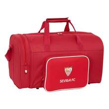 | Sevilla FC Waterproof Sports Bag 47 X 26 X 27 Cm (33 Liters), Sports Bag With Adjustable Shoulder Strap And Padded Handle, Front And Side Pocket With Zipper, Base With Feet And Removable Semi-Rigid Bottom - Option 1 - View 1