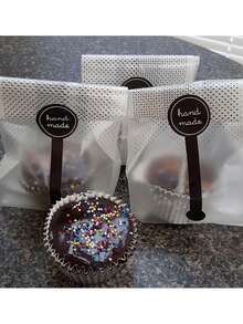 30/50/100Pcs Plastic Cookie Bag With DIY Handmade Sticker Chocolate Snack Cupcake Baking Wrapping Wedding Birthday Party Gift Packaging - View 6