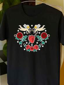 Feminino Desportivo Camisetas & Tanks - Preto - Ver 1