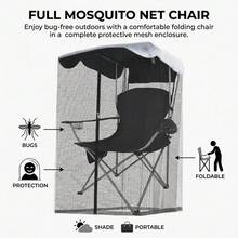 Outdoor Garden Hanging Chair Sunshade Net, Suitable For Hammock Chairs - Black - View 4