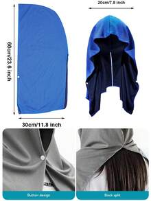 2 Buah Handuk Hoodie Pendingin Penyerap Cepat Kering untuk Leher dan Wajah, Handuk Pendingin, Syal Pelindung UV untuk Berkemah, Bersepeda, Lari, Cuaca Panas - MultiWarna - View 8