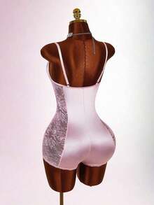 Mono Sexy con Encaje y Parches para Mujer de - Rosa 2 - Ver 2