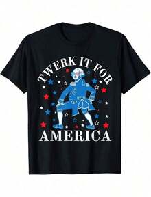 Move It For America Fun And Patriotic 4th Of July T-Shirt For Adults - 2 - 查看 6