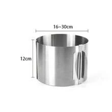 Cake Mold-Cake Ring-Adjustable Round Stainless Steel 6 To 12 Inch, 6 Inch Baking Ring For Supporting Decorating Icing - View 15