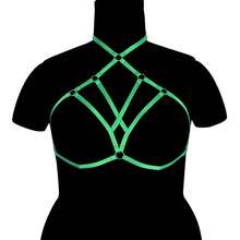 Bộ đồ bó sát toàn thân phong cách Gothic dành cho nữ, kèm dây nịt, áo ngực và phụ kiện dạng lồng, dây nịt gợi cảm tối giản. - A - Xem 11