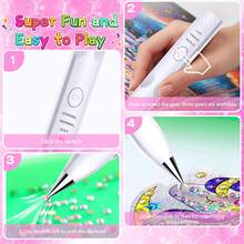ENSSU Electric Diamond Painting Pen, Cordless Diamond Art Vacuum Pen With 4 Interchangeable Tips, No Wax Needed Vacuum Pickup For Multiple Diamond Sizes, 3 Adjustable Suction Modes, Rechargeable DIY Diamond Art Accessory And Tool, Perfect Gift For Diamond Art Enthusiasts And Beginners, Fast Paste Drill Pen Tool, Nail Art Diamond Pen Picker, Essential Crafting Aid Tool For Craft Enthusiasts, Nail Technician Supplies - A - View 10