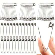 50pcs Stainless Steel Safety Pin Brooch DIY Jewelry Making Craft Accessories - Silver - View 1