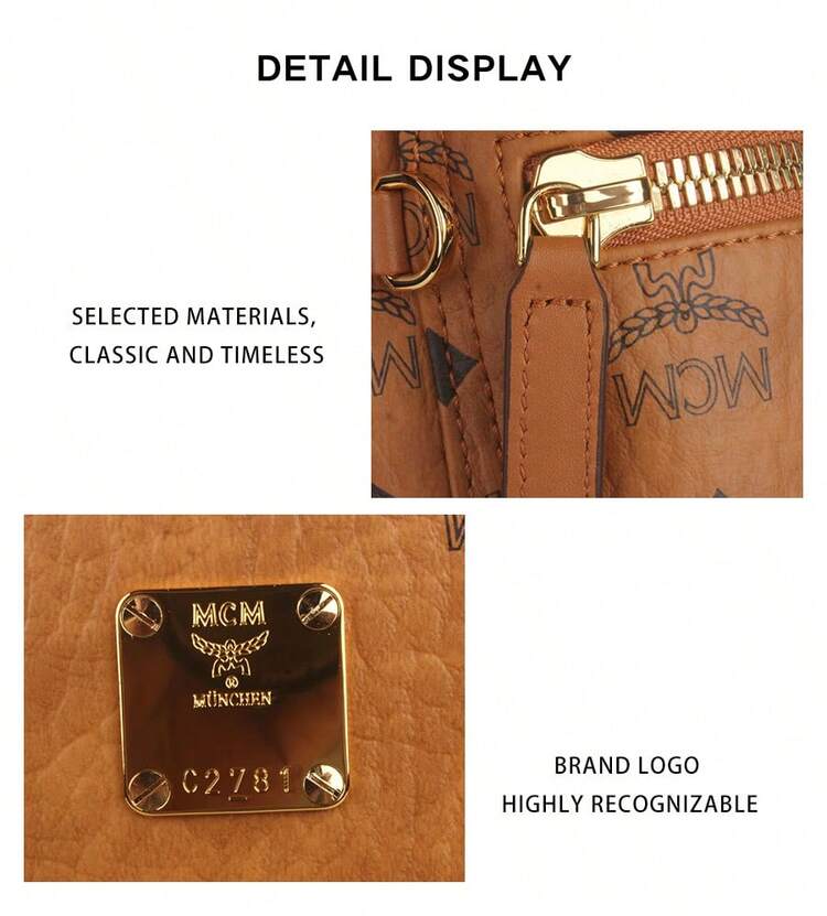 Mochila estampada para mujer de la serie Stark de MCM. - Color coñac MMKEAVE15CO001 - Añade 10