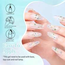 Set de 4 piezas de extensión de uñas de gel de polímero, kit de gel de modelado rápido, diseño de uñas UV LED sin olor, fortalecimiento de uñas brillante y duradero, incluye herramientas sencillas para uñas en casa - Multicolor - Ver 5