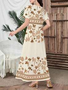 Women Midi Dresses - 淺黃色 - 查看 2