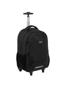 Backpack With Wheels Notebook Sestini Conect Black Polyester - Negro - Ver 1
