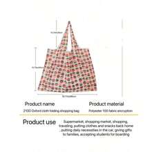 Large Cartoon Foldable Portable Shopping Bag, Large Capacity Tote Bag - Multicolor - View 6