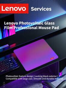 Lenovo Fantasy Color Gaming Mouse Pad 360*300*3mm, Waterproof Edged Gaming Mouse Pad, RGB Gradient Desktop Pad, Smooth Office Computer Mouse Pad - View 3