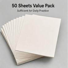 50pcs Thick Blank Painting Paper, Size 10cm X 15cm/3.93in X 5.9in, Unlined Drawing And Sketch Paper, Thick Art Paper Suitable For Oil Painting, Crayon, Drawing, Doodle And Crafts, Great For Kids, Students And Beginners - 10*15/50 Sheets - View 6