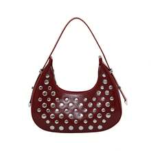 Bolso de mano moderno y versátil para mujer, estilo casual elegante con un toque de alta gama, bolso de hombro estiloso ideal para ir de compras. - Plateado - Ver 7