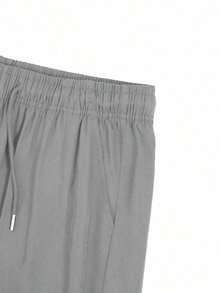 1 pieza Pantalones rectos casuales y sueltos para hombres, pantalones deportivos para primavera/verano para correr, actividades al aire libre, senderismo, trotar, fitness, ropa urbana, playa, viajes diarios, pantalones rectos con rayas de moda, otoño - Gris Claro - Ver 7