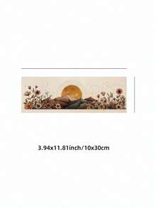 1幅无框波西米亚风格风景油画，大幅横幅帆布墙画，描绘了太阳和鲜花，适用于客厅、卧室、宿舍等空间。 - 波希米亞 - 查看 10