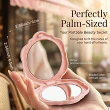 Beige & Rose Gold 44PCS All-In-One Makeup Tools Kit 25 Premium Cosmetic Brushes Beauty Sponges Powder Puffs Mirror Hairband Comb & Starry Pattern Makeup Bag Portable Travel Cosmetic Set - Multicolor - View 8