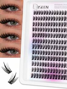 192pcs C Curl Individual False Eyelashes, DIY Eyelash Extension, Cluster False Eyelashes, Thin And Lightweight, Easy For Professionals And Beginners, Convenient For Home Use - C - View 1