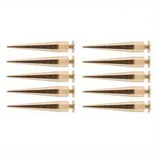10Pcs 7x40mm Cone Screw Metal Studs Leathercraft Rivet Spikes Decor For DIY Leather Craft Bags Shoes - Light Grey - 查看 6