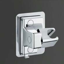 1/2Pcs No Drill Shower Head Bracket, Wall Mounted Spray Gun Holder With Hook, Adjustable Shower Nozzle Mount Base, Heavy Duty Waterproof Rustproof Bathroom Shower Fixed Holder - Shower Rack - View 11
