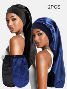 1 pièce Bonnet de nuit long en ruban imprimé léopard pour femme, turban de soins capillaires à nouer, convient pour un usage quotidien, les vacances et les festivals - Multicolore - Voir 11