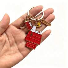 Snoopy Charlie Metal Keychain, Cute Couple Backpack Keychain, Men/Women Car Key Chain Accessory, Toy Birthday Gift - Multicolor - View 6