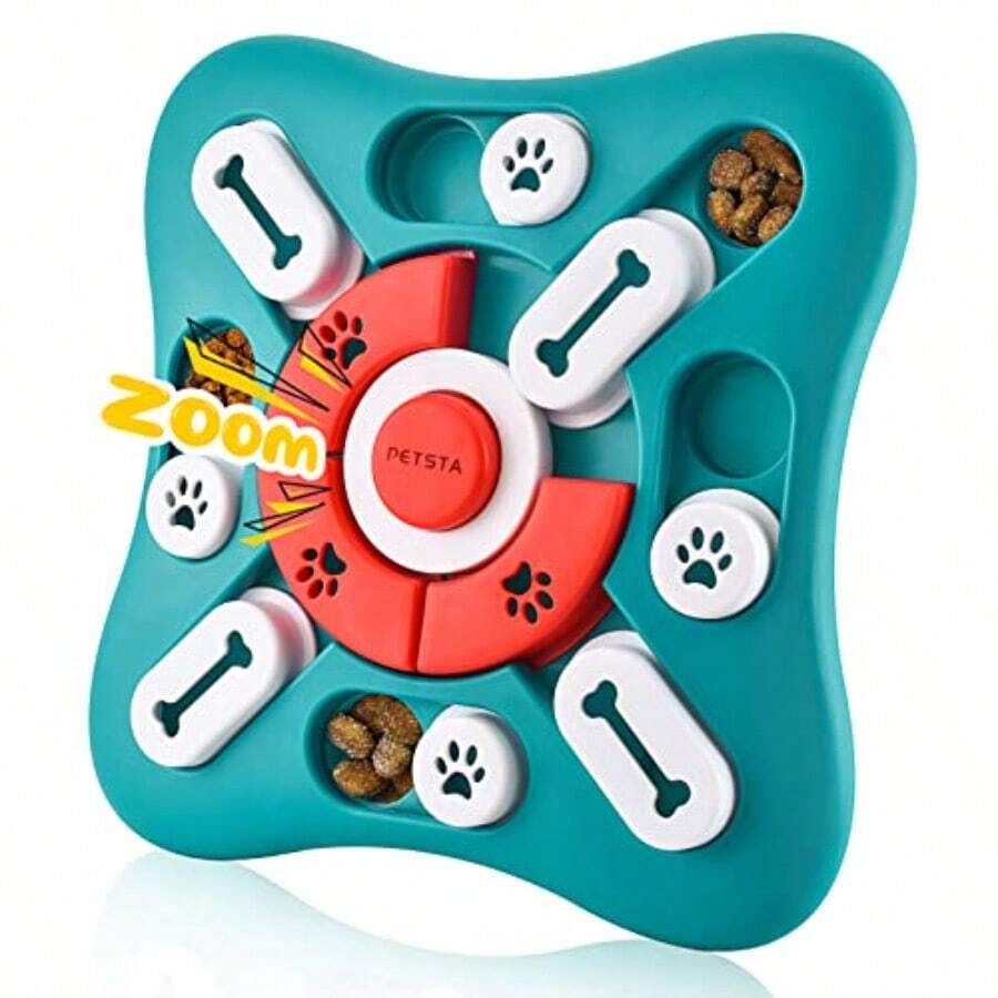 Dog Puzzle Toys, Treat Dispensing Dog Enrichment Toys For IQ Training And Brain Stimulation, Interactive Mentally Stimulating Toys As Gifts For Puppies, Cats, Dogs - 綠色 - 查看 1