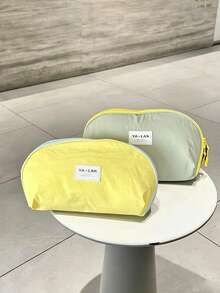大容量分隔化妆包，便携式旅行化妆品收纳包，多功能拉链洗漱包（女士款） - 彩色 - 查看 4