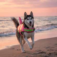 Metglad Dog Life Jacket - Stylish Color Pet Swimming Vest With Rescue Handle, High Buoyancy Anti-Tear Dog Buoyant Vest, Suitable For Small, Medium, And Large Dogs - Hot Pink - View 5