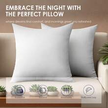 The YUNDO Label White Pillow Core Is Suitable For Sofa Cushions, Mattresses, And Garden Cushions. The Sizes Available Are 18 Inches, 20 Inches, 12*20 Inches, And 22 Inches. It Has A High Filling Content And Can Be Machine Washed And Dried. - White - View 5