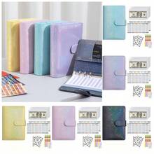 Juego de Carpeta de Colección y Organización de Pegatinas A5, Álbum de Pegatinas de Cuero PU Transparente de Gran Capacidad con Cremallera, Almacenamiento de Doble Cara, Adecuado para Diarios, Álbumes de Recortes, Planificadores, Etc. Útiles Escolares - Multicolor - Ver 15