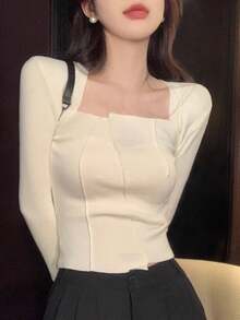 Women Tops - Apricot - View 5