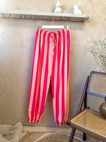 Pantalons pour femmes - Rose vif - Voir 3