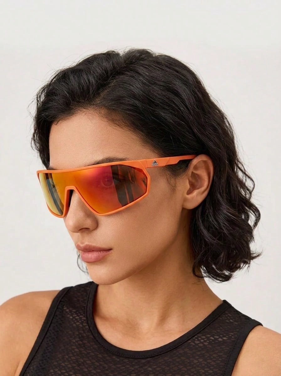 Adidas SP0074 MATTE ORANGE Fashion Glasses - MATTE ORANGE/AVI - View 1