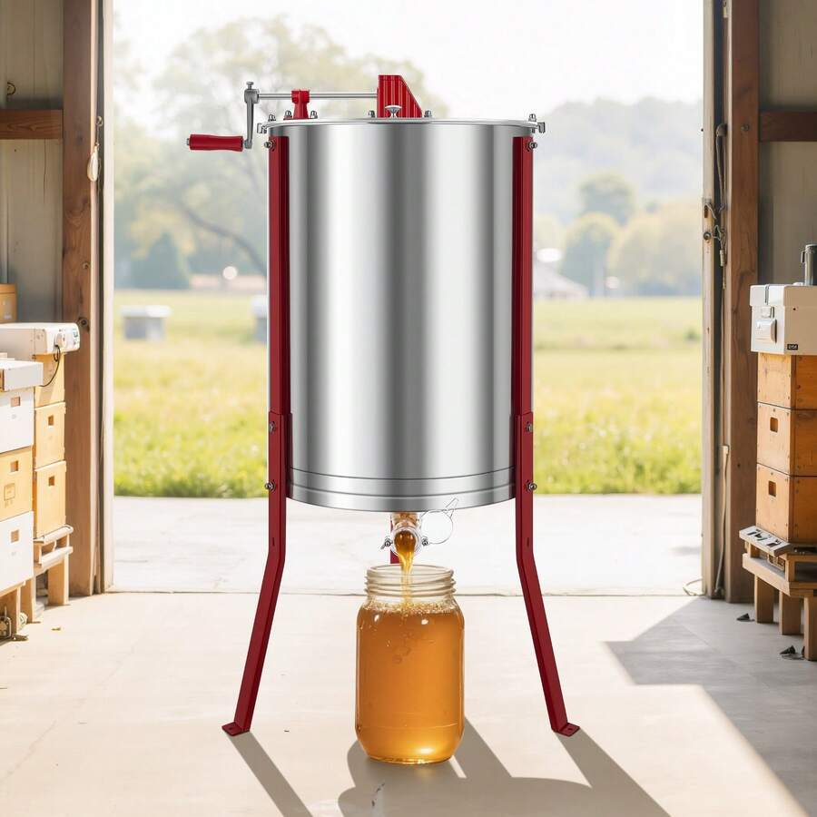 Honey Extractor, Manual Tangential Extractor With 6 Frames ...