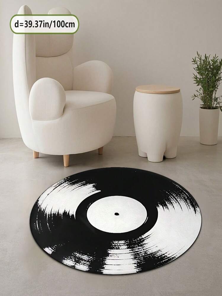Velvet Retro Vinyl Record Carpet, Velvet Embossed Bohemian, Velvet Embossed Green Retro - Lightweight, Durable, Non-Slip, Machine Washable - Suitable For Living Room, Bedroom, Bathroom And Office Decor - Perfect Fashion Home Accent For Valentine's Day, Spring, Summer - Ideal Gift For Music Lovers - Multicolor 8 - View 18