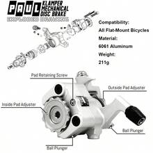 Bike Brake Levers Bicycle Mountain Road Brake Calipers MECHANICAL DISC - Black - View 6