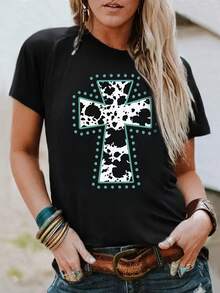 Women T-Shirts - Black - View 1