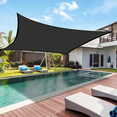 1 miếng vải lưới che nắng ngoài trời có khoen, chất liệu lưới che nắng cao cấp, chống rách và dễ lắp đặt, phù hợp cho ban công, sân vườn, hồ bơi, cung cấp khả năng che nắng, chắn tầm nhìn và bảo vệ quyền riêng tư tuyệt vời, với các cạnh và khoen được gia cố, vải lưới che nắng bền cho sân vườn, ban công, mái nhà, nhà để xe, che nắng cho cây, nhà kính, chuồng chó, chòi nghỉ và các kịch bản khác.