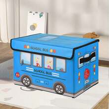 Caja de almacenamiento de coche de dibujos animados japoneses, organizador de ropa plegable para dormitorio, a prueba de agua y humedad, caja de almacenamiento de juguetes y aperitivos, caja de almacenamiento de bloques de construcción - Multicolor - Ver 10