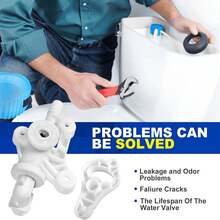 Durable 34100 Flush Valve Kit For RV Toilets, Leak-Proof Water Valve With Precision Seal, Quick Install For Camper Sanitary System Maintenance - White - View 8