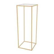 Wedding Flower Stand Gold, Iron Acrylic Stand, Stable 80cm Height, Dismountable, For Wedding Party Decoration, Load Capacity 5kg - A - View 9