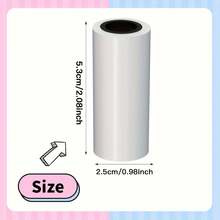 3 cuộn giấy nhiệt trong suốt – 53mm tự dính, tương thích với máy in mini T02/M02X/M02L, hoàn hảo cho ảnh, ghi chú, nhãn dán lịch, sổ tay bullet, scrapbook & dự án DIY - Xem 2