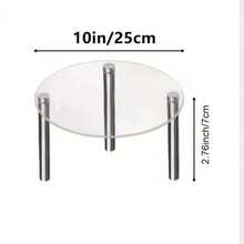OUTANA 1pc Acrylic Storage Display Rack, Minimalist Tiered Design, Drill-Free/Drill-In Customizable Combination, Suitable For Birthday Parties, Weddings, Banquets, Afternoon Tea, Holiday Celebrations, Business Events, Home Storage, Desktop Display (Jewelry, Aromatherapy, Figurines), Multi-Purpose Shelf Combining Practicality And Aesthetics - Multiple Styles - View 16
